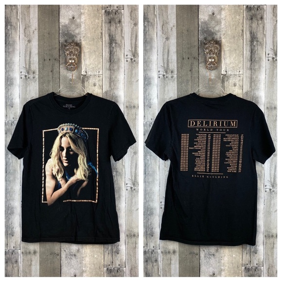 Elle Goulding Deliurum Tour Tee in Black Size Small. - Picture 5 of 6